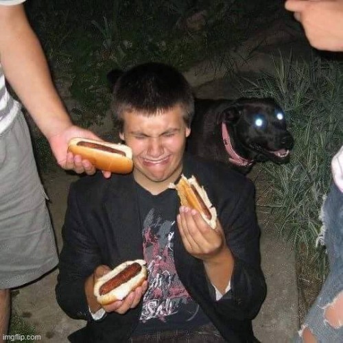 cursed image hot dog | made w/ Imgflip meme maker