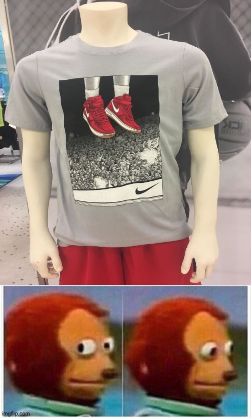 The designer knew all along... | image tagged in memes,monkey puppet,funny,you had one job,funny memes,gifs | made w/ Imgflip meme maker