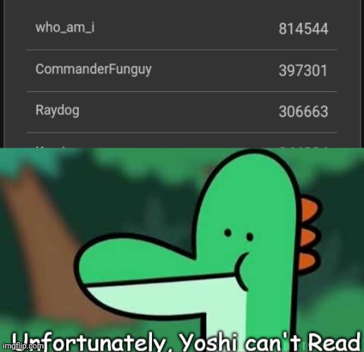 What- hu- I ju- Whaaaaaat. | image tagged in unfortunately yoshi can't read | made w/ Imgflip meme maker