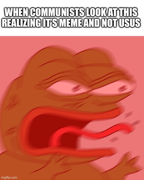 Srry communists but this is meme not an usus | WHEN COMMUNISTS LOOK AT THIS REALIZING IT’S MEME AND NOT USUS | image tagged in reeeeeeeeeeeeeeeeeeeeee,memes,pepe,communism,fun | made w/ Imgflip meme maker