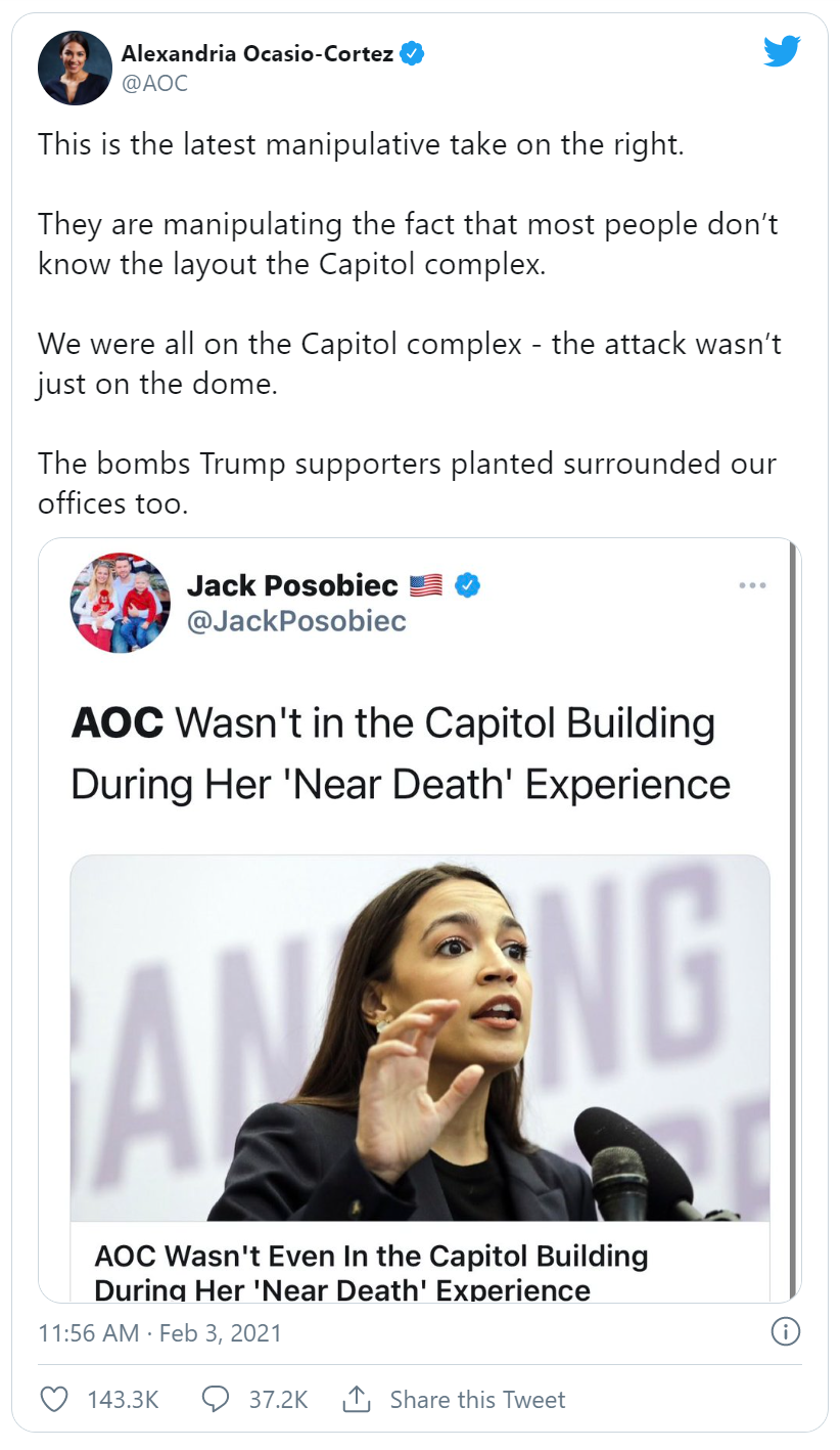 High Quality AOC Capitol Hill Riot Blank Meme Template