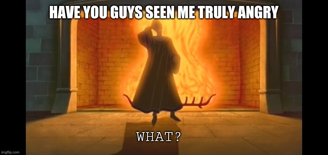 What? | HAVE YOU GUYS SEEN ME TRULY ANGRY | image tagged in what | made w/ Imgflip meme maker
