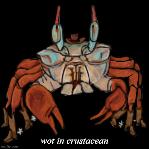 wot in crustacean Blank Meme Template