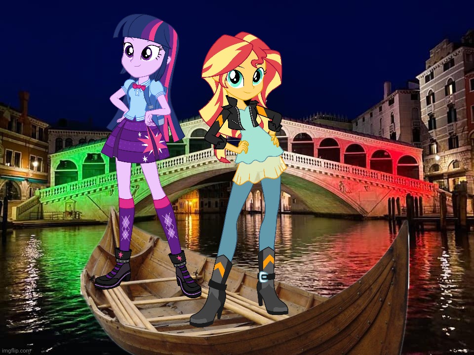Sunlight in Venice, Italy | image tagged in memes,sunset shimmer,twilight sparkle,mlp fim,equestria girls,italy | made w/ Imgflip meme maker