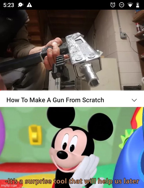 the quiet kids suprise tool | image tagged in mickey mouse tool | made w/ Imgflip meme maker