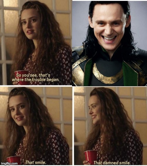 Loki Smile | image tagged in loki,marvel,smile,super-hero | made w/ Imgflip meme maker