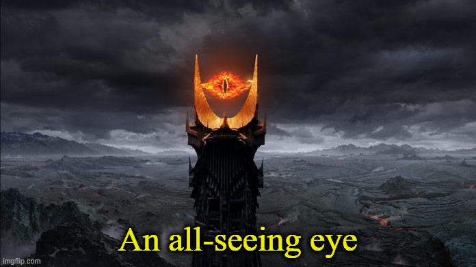 An all-seeing eye | made w/ Imgflip meme maker