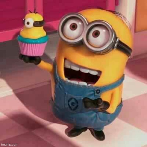Minion Cupcake | image tagged in minion cupcake | made w/ Imgflip meme maker