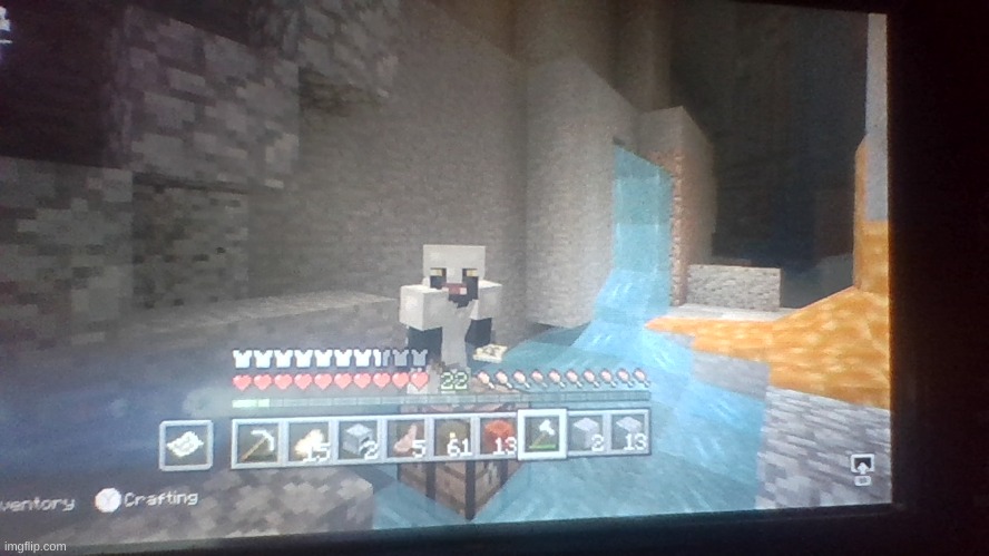 *currently in a ravine deciding if I should make a portal or not* | made w/ Imgflip meme maker