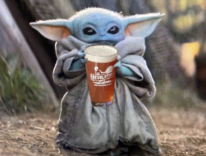 Baby yoda | image tagged in baby yoda beer | made w/ Imgflip meme maker