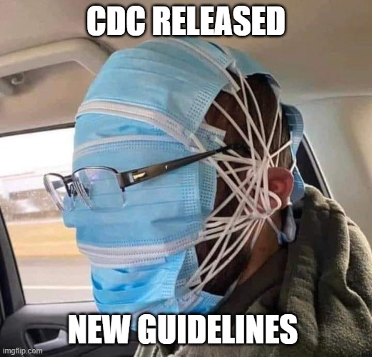 masked bandit | CDC RELEASED; NEW GUIDELINES | image tagged in mask madness,mask humor | made w/ Imgflip meme maker