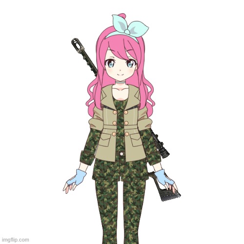 Me as an anime soldier | made w/ Imgflip meme maker