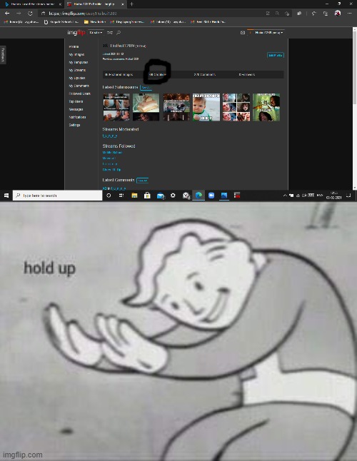 O_o | image tagged in fallout hold up | made w/ Imgflip meme maker