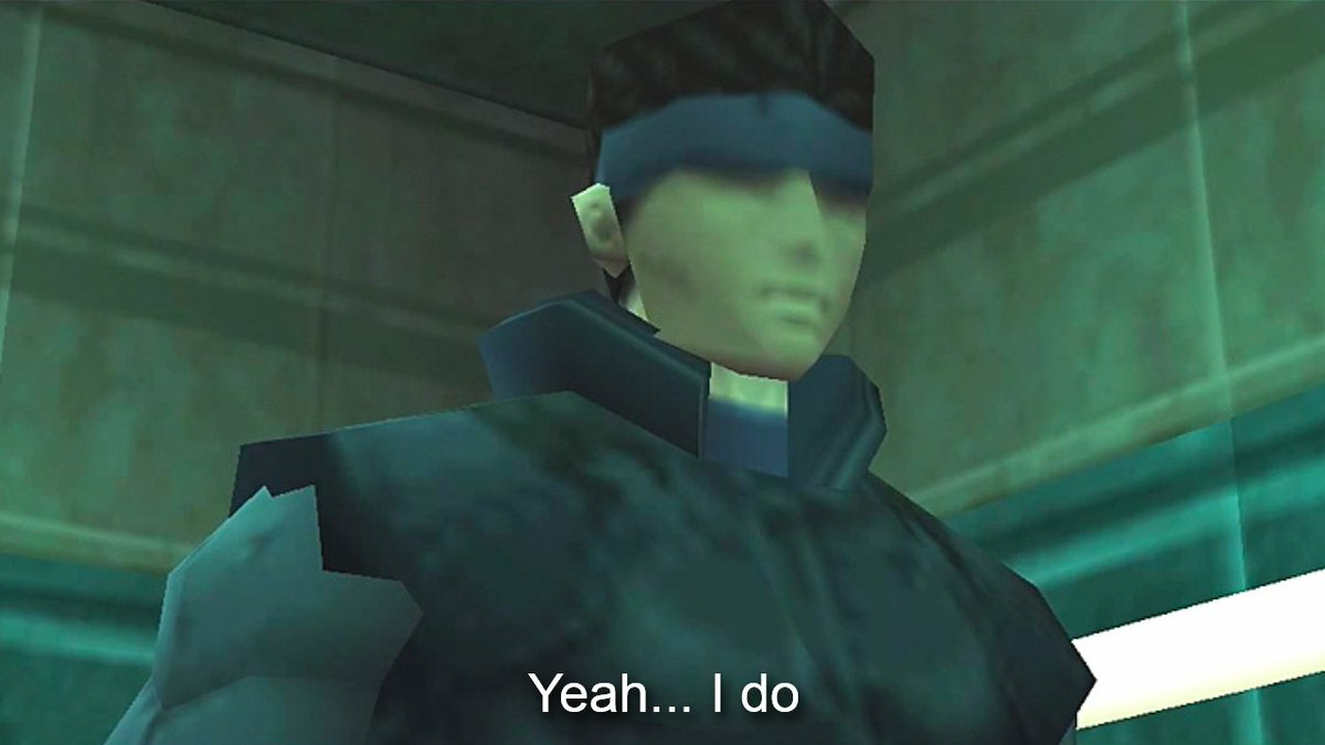 High Quality Metal Gear Solid Yeah... I do Blank Meme Template