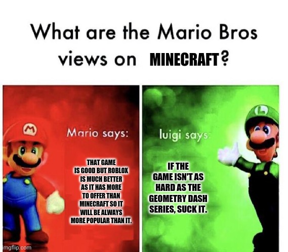 Mario Bros Views Imgflip - roblox views