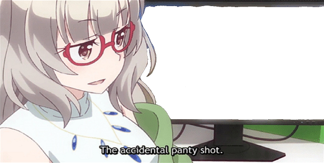 The accidental panty shot Blank Meme Template