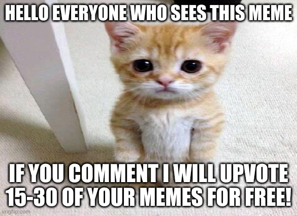 Heyo | HELLO EVERYONE WHO SEES THIS MEME; IF YOU COMMENT I WILL UPVOTE 15-30 OF YOUR MEMES FOR FREE! | image tagged in meme,free,upvotes,for,you,comment | made w/ Imgflip meme maker