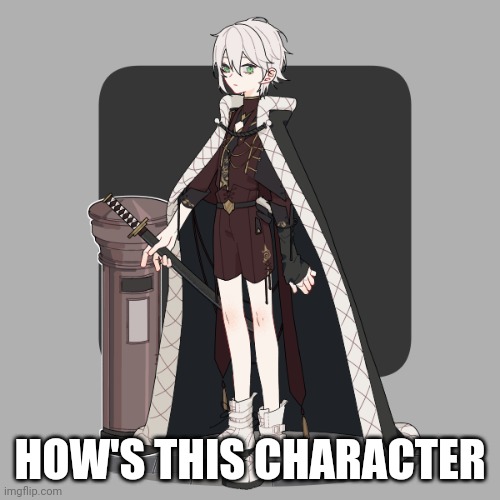 How good is it? | HOW'S THIS CHARACTER | image tagged in anime,anime girl,raycat | made w/ Imgflip meme maker