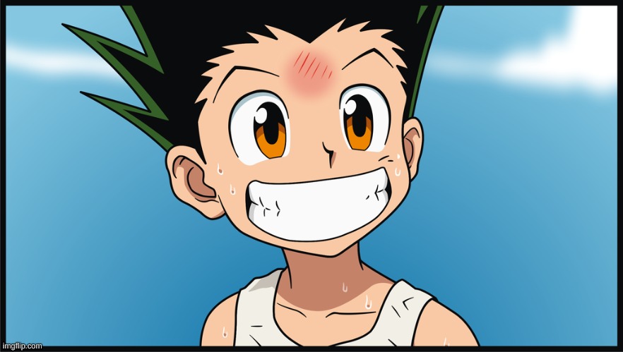 Protecc this boi | image tagged in gon,hunter x hunter,anime,gon smiling | made w/ Imgflip meme maker