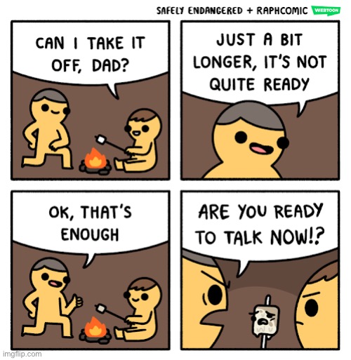 Poor marshmallow | image tagged in memes,funny,comics,marshmallow,oop,sad | made w/ Imgflip meme maker
