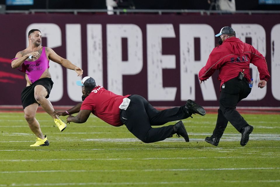 Super Bowl Streaker Blank Meme Template