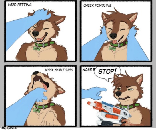 literally every furry in a nutshell | image tagged in furry,nose boops | made w/ Imgflip meme maker