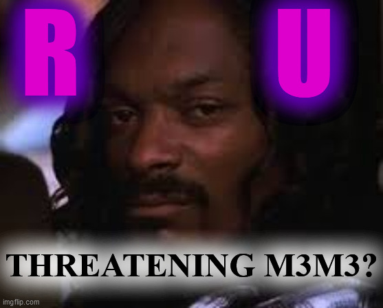 Mad snoop dogg | R          U THREATENING M3M3? | image tagged in mad snoop dogg | made w/ Imgflip meme maker