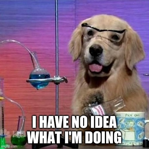 I Have No Idea What I Am Doing Dog Meme | I HAVE NO IDEA WHAT I'M DOING | image tagged in memes,i have no idea what i am doing dog | made w/ Imgflip meme maker