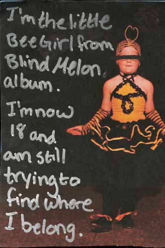 High Quality Blind Melon bee girl Blank Meme Template