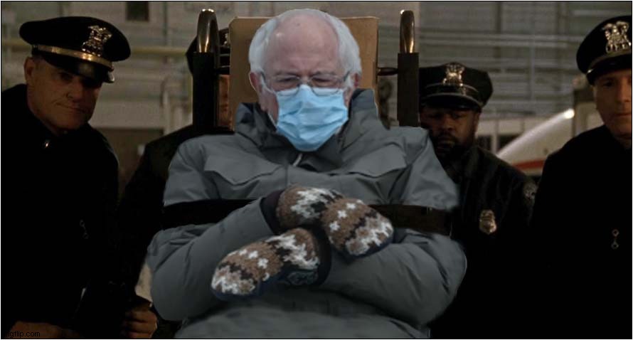 Bernie Having A Dr Lecter Moment  ! | image tagged in bernie mittens,bernie,hannibal lecter | made w/ Imgflip meme maker