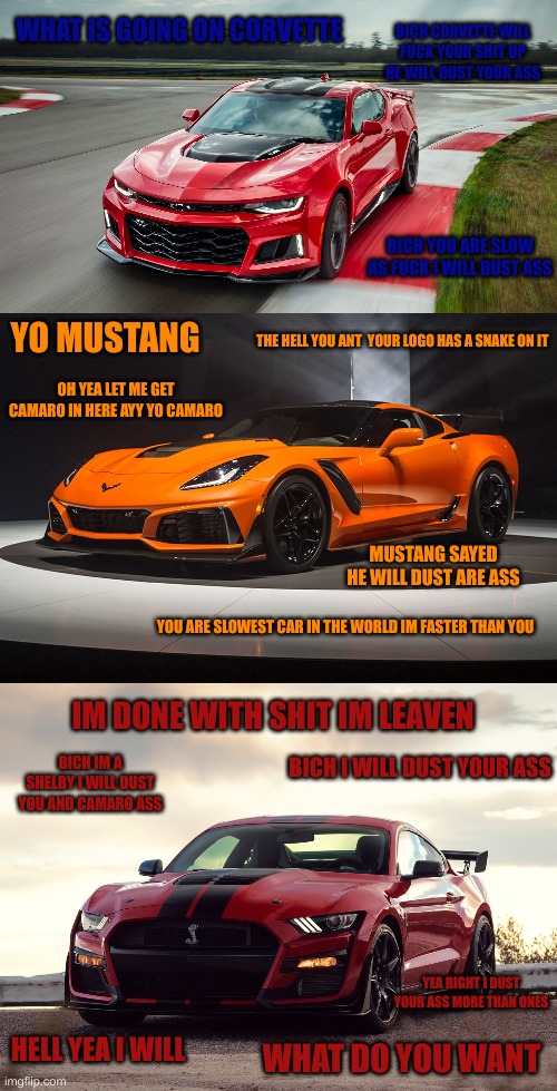 camaro vs mustang meme