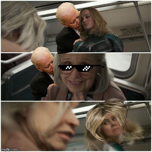 Captain Marvel Punch Old Lady | image tagged in captain marvel punch old lady | made w/ Imgflip meme maker