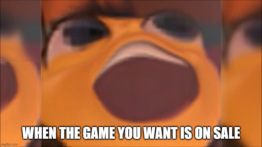 Bee movie | WHEN THE GAME YOU WANT IS ON SALE | image tagged in bee movie | made w/ Imgflip meme maker
