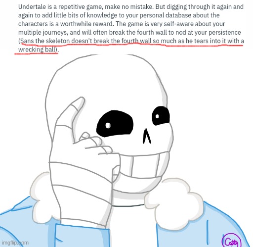 sans. | image tagged in it s sans think about it | made w/ Imgflip meme maker