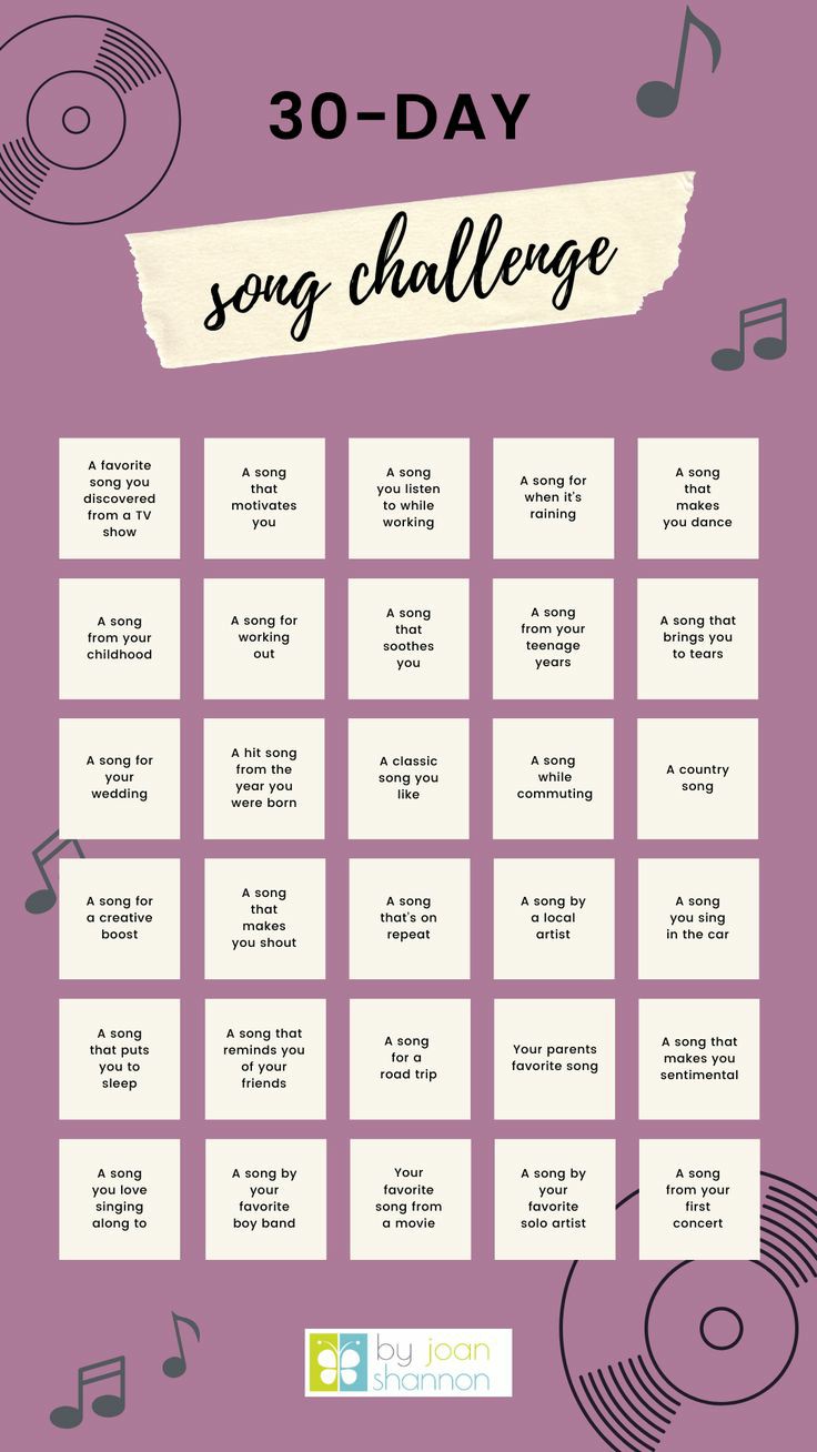 30 day song challenge Blank Meme Template