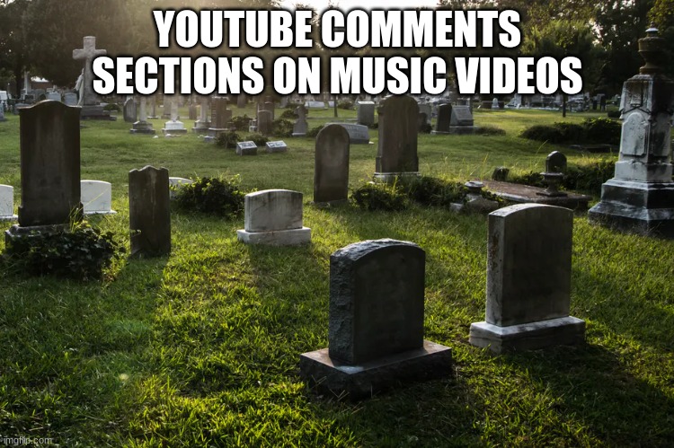 People Mourning over dead friends and family | YOUTUBE COMMENTS SECTIONS ON MUSIC VIDEOS | image tagged in funny | made w/ Imgflip meme maker