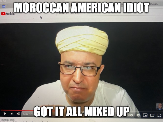 moroccan American | MOROCCAN AMERICAN IDIOT; GOT IT ALL MIXED UP | image tagged in peppa pig | made w/ Imgflip meme maker