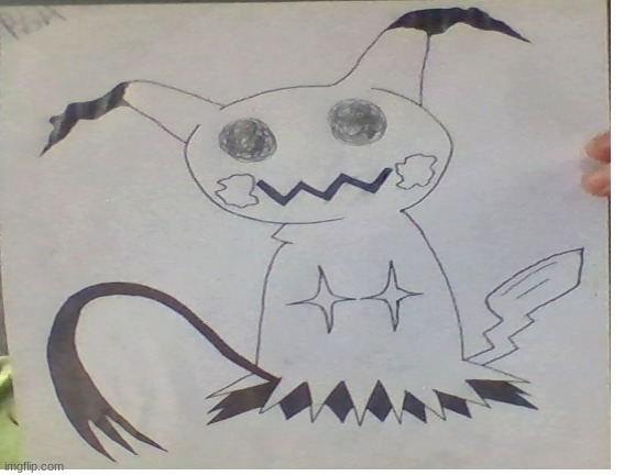 Mimikyu Drawing Cause Im Bored-...(My Favorite Pokemon)-... | image tagged in pokemon | made w/ Imgflip meme maker