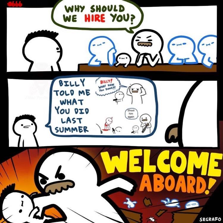 Welcome Aboard! Blank Meme Template
