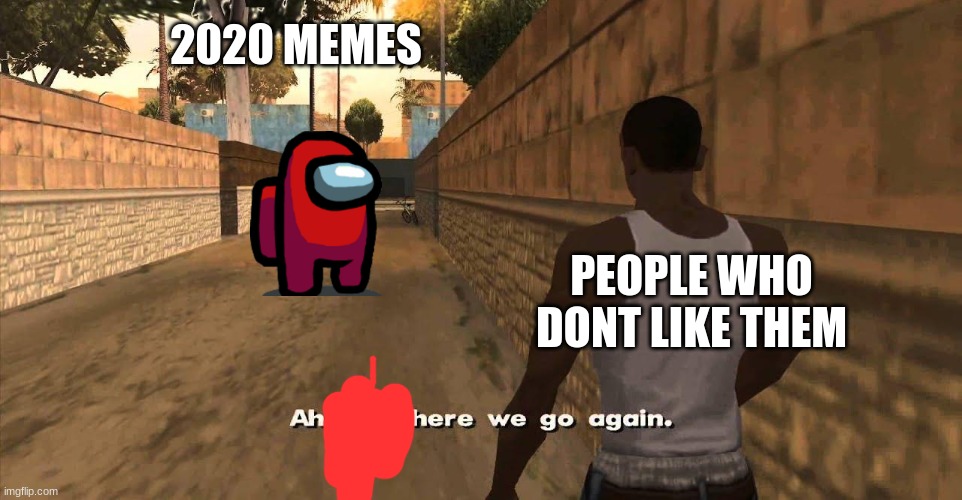 Here we go again GTA San Andreas | 2020 MEMES; PEOPLE WHO DONT LIKE THEM | image tagged in here we go again gta san andreas | made w/ Imgflip meme maker