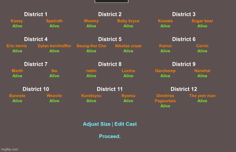 IGHT LESS GOOOOO | image tagged in hunger games | made w/ Imgflip meme maker