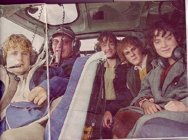 hobbits helicopter Blank Meme Template