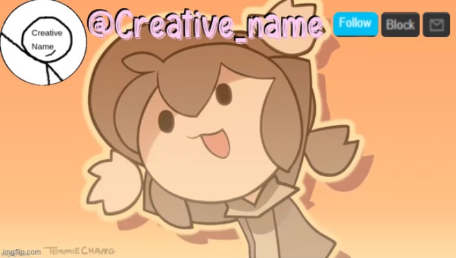 High Quality Creative_Name Tem announcement Blank Meme Template