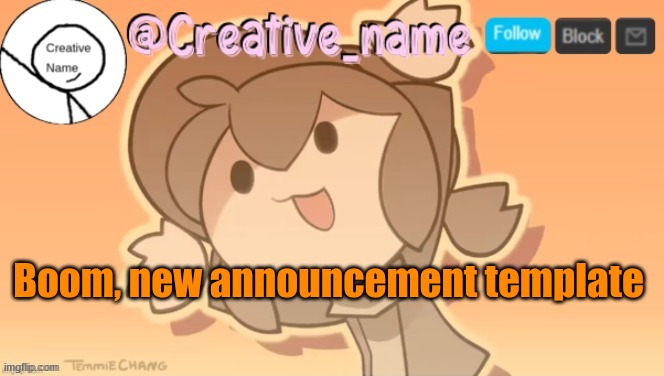 Thanks camel for making this <3 | Boom, new announcement template | made w/ Imgflip meme maker