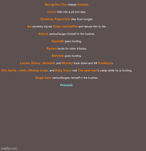 Sugar bear with fat stealth tho | image tagged in hunger games | made w/ Imgflip meme maker