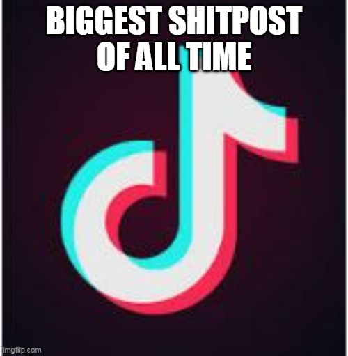 Facts | BIGGEST SHITPOST OF ALL TIME | image tagged in tik tok,shitpost,facts | made w/ Imgflip meme maker
