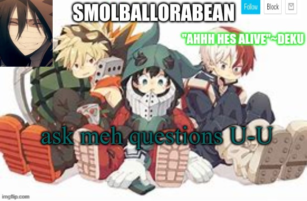 coz y not | ask meh questions U-U | image tagged in oof | made w/ Imgflip meme maker