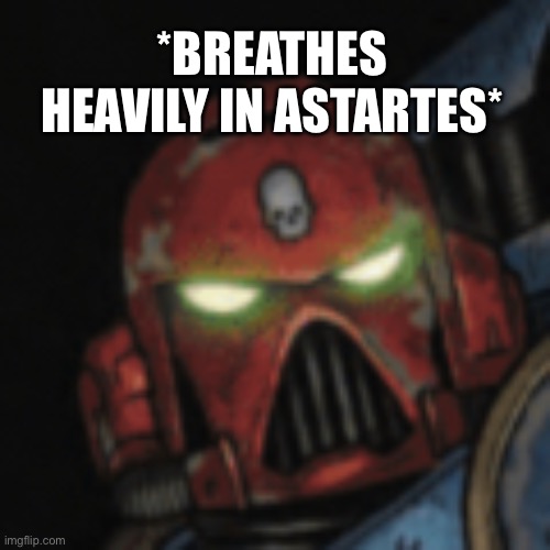 When clouddays deletes your comment faster then you can reply to it | *BREATHES HEAVILY IN ASTARTES* | image tagged in worried space marine | made w/ Imgflip meme maker