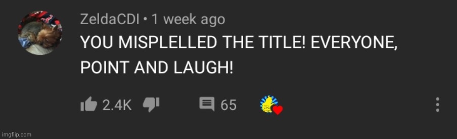 When you have a tyop in the title | made w/ Imgflip meme maker