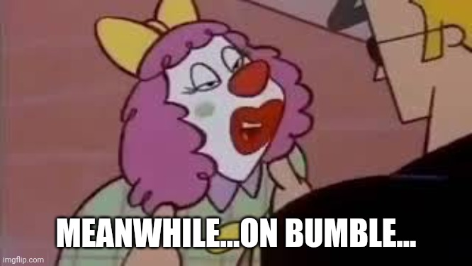 Meanwhile...on bumble.. | MEANWHILE...ON BUMBLE... | image tagged in dating | made w/ Imgflip meme maker
